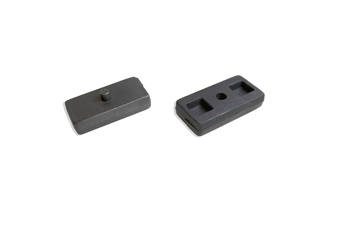 810010 – MAXTRAC Leaf Spring Block Kit, 1 Inch Block Height Cast Steel Set Of 2